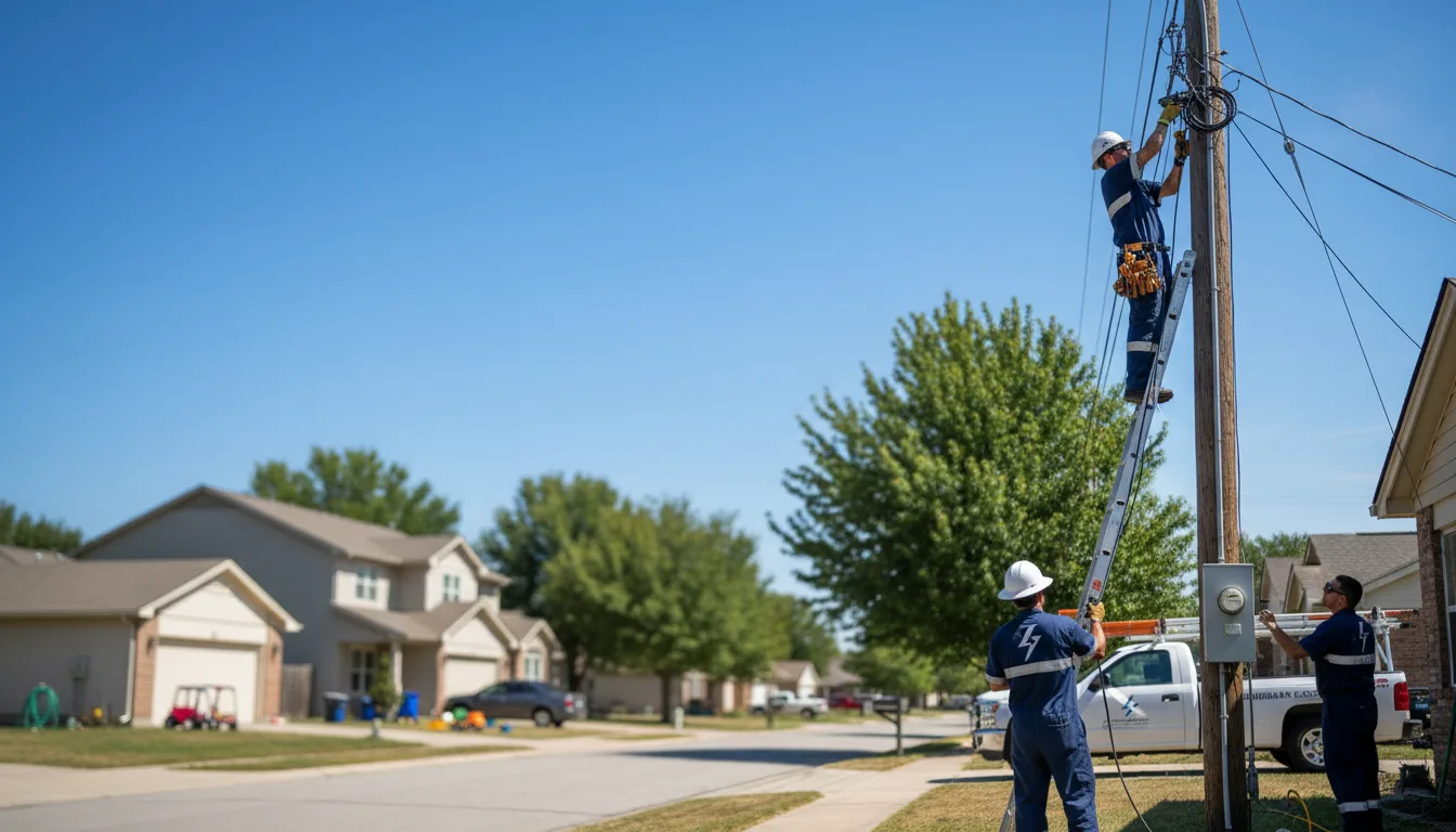 Residential electrician providing installation services in Edina, MN